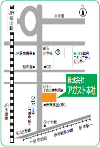 株式会社アガスト本社マップ